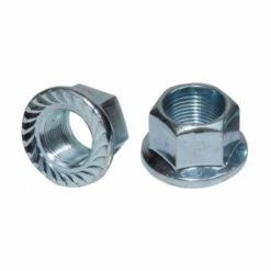 Acier Chromé 2x ECROU DE FIXATION AXE ROUE MOYEU AVANT ARRIERE 5/16" 3/8" M10 CRANTE VELO VTT VTC VILLE ROUTE