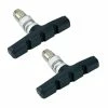 Elastomère 2x PATIN DE FREIN 60MM A VISSER POUR JANTE ALUMINIUM V-BRAKE VELO CYCLE -Acier Cr-Mo Soldes 2x patin de frein 60mm a visser pour jante aluminium v brake velo cycle