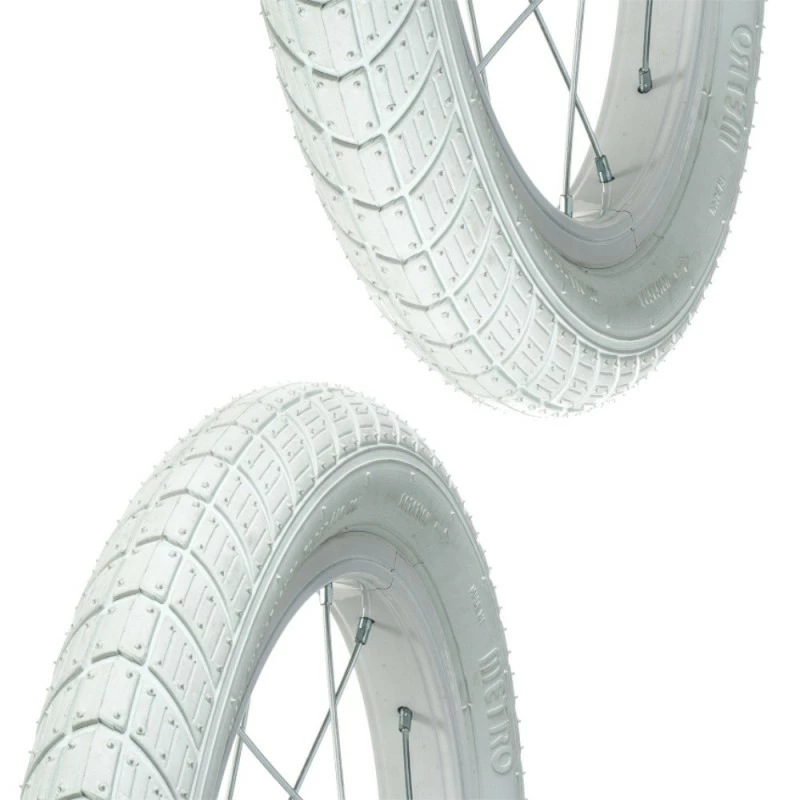 Caoutchouc 2x Pneu Blanc 16 X 2.00" (50-305) Lisse ORTEM VENOM Vélo Enfant Junior Mixte Route Chemin 3 Caoutchouc 2x Pneu Blanc 16 X 2.00" (50-305) Lisse ORTEM VENOM Vélo Enfant Junior Mixte Route Chemin