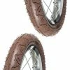 Caoutchouc 2x Pneu Marron 12 1/2 X 1.75 X 2 1/4" (47-203) Lisse ORTEM WILLY Vélo Enfant Draisienne Poussette -Acier Cr-Mo Soldes 2x pneu marron 12 12 x 175 x 2 14 47 203 lisse ortem willy velo enfant draisienne poussette