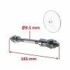 Acier Galvanisé AXE DE Roue Velo Universel 9.5x165 MM MOYEU Arriere Plein VTT Route BMX Fixie SINGLESPEED 9.5MM 165MM -Acier Cr-Mo Soldes axe de roue velo universel 95x165 mm moyeu arriere plein vtt route bmx fixie singlespeed 95mm 165mm
