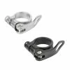 Aluminium Collier Serrage Rapide Tige De Selle Attache Argent Noir 31.8 Vélo Cycle -Acier Cr-Mo Soldes collier serrage rapide tige de selle attache argent noir 318 velo cycle