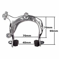 Aluminium Étrier De Frein Traditionnel Caliper Roue Avant Arrière 74-90mm Tirage Latéral Cycle Vintage Ville Course -Acier Cr-Mo Soldes etrier de frein traditionnel caliper roue avant arriere 74 90mm tirage lateral cycle vintage ville course 1