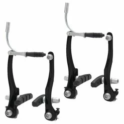 Aluminium Etrier De Frein V-BRAKE Avant Arrière Noir Vélo VTT VTC Ville Freinage Complet