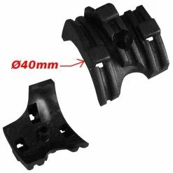 Plastique Guide Câble Triple 40mm à Clipser