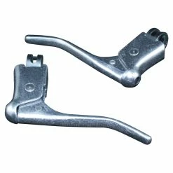 Aluminium KIT LEVIER DE FREIN ET REPOSE MAIN PAIRE COCOTTE VINTAGE VELO COURSE 22.2MM ALU -Acier Cr-Mo Soldes kit levier de frein et repose main paire cocotte vintage velo course 222mm alu 11