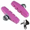 Elastomère Patins De Frein FIXIE BMX 50mm Rose (paire) -Acier Cr-Mo Soldes patins de frein fixie bmx 50mm rose paire