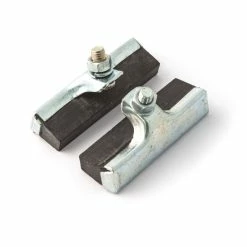 Acier Galvanisé Patins De Freins à Tringle 50mm NOIR (paire) Vis Déportée Haute