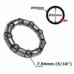 Acier Galvanisé Roulement Cage A Billes 32mm 45mm 9 Billes 5/16" Pédalier Vélo BMX Freestyle -Acier Cr-Mo Soldes roulement cage a billes 32mm 45mm 9 billes 516 pedalier velo bmx freestyle 2