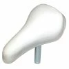 Plastique PP + Acier + Mousse Haute Densité ; Selle Vélo Bmx Enfant Blanc Confort Avec Tige 22mm Draisienne Universelle Femme -Acier Cr-Mo Soldes selle velo bmx enfant blanc confort avec tige 22mm draisienne universelle femme