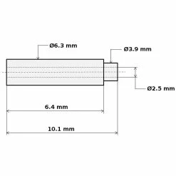 Laiton Serre Câble D4 L4 - D6 L10 5 Laiton Serre Câble D4 L4 - D6 L10 -Acier Cr-Mo Soldes serre cable d4 l4 d6 l10 1
