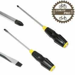 Chrome Vanadium (qualité Pro) Tournevis Plat Ou Cruciforme Longueur 100mm à 200mm Avec Embout à Frapper